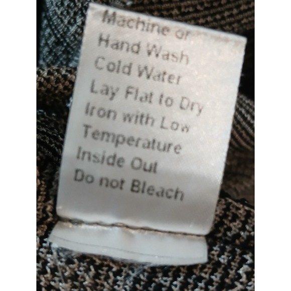 Ming Wang medium Women's Knit Jacket Blazer Double Breasted Black White - Picture 5 of 5